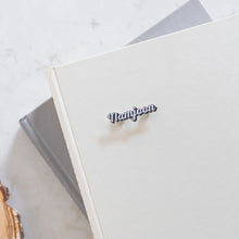 Load image into Gallery viewer, Bias Name Enamel Pin - Silver