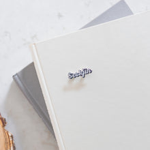 Load image into Gallery viewer, Bias Name Enamel Pin - Silver