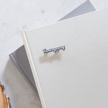 Load image into Gallery viewer, Bias Name Enamel Pin - Silver